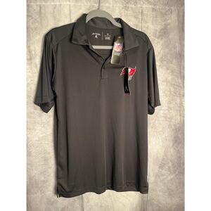 Tampa Bay Buccaneers Men’s Polo Shirt Black Size Medium NWT NFL Team Apparel